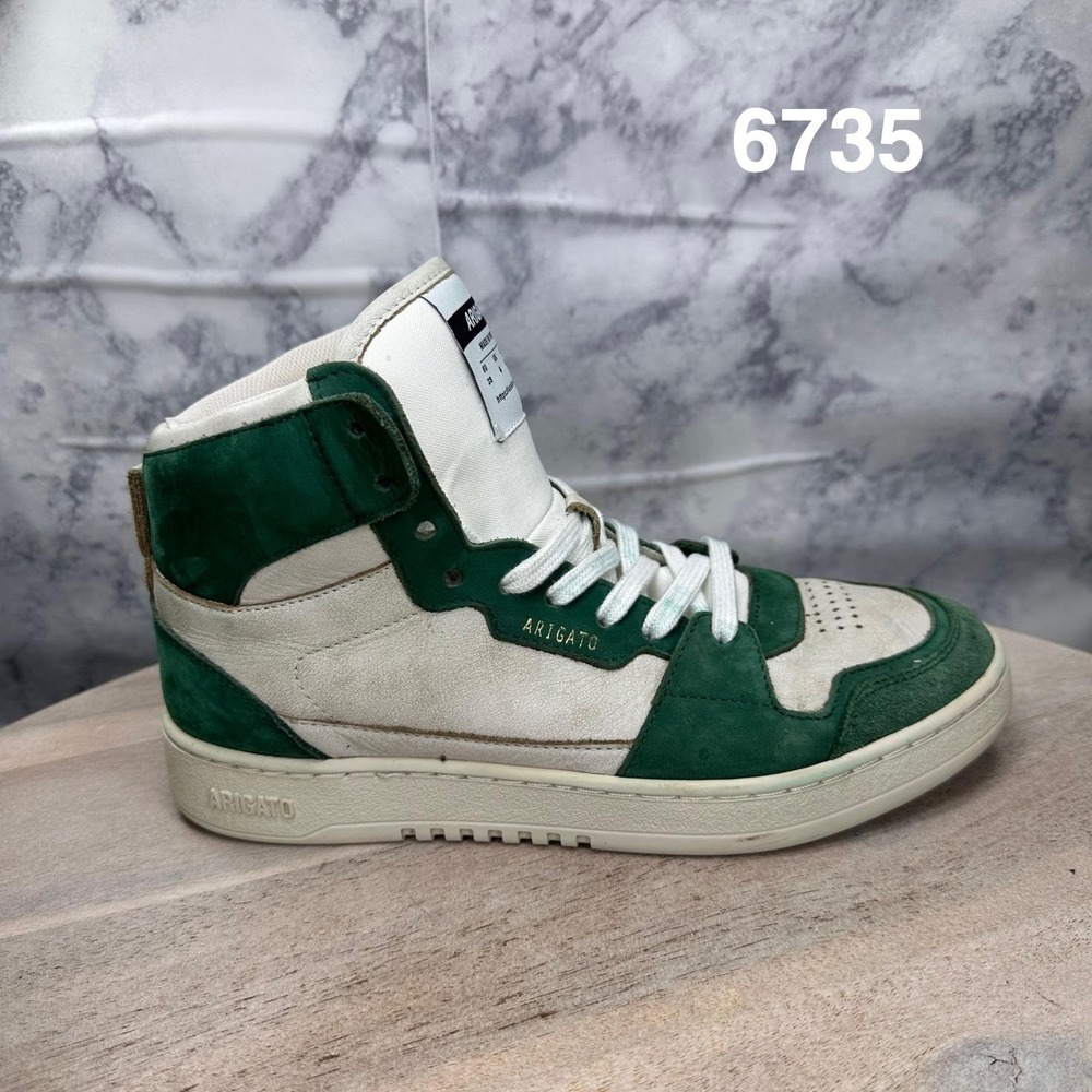 Axel Arigato Dice Hi 'Kale Green' High-Top Sneakers Women Size 6 Shoes F0003013